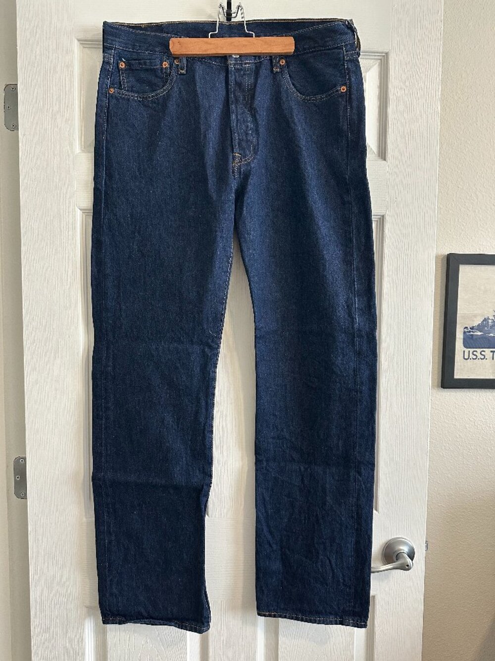 Dark Wash 501 Levi's - 36X34